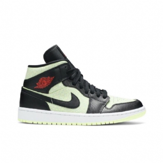Dámské Boty Air Jordan 1 Mid Se Černá Zelená Červené