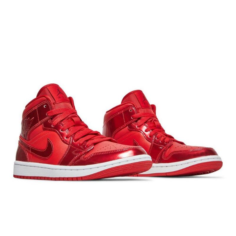 Dámské Boty Air Jordan 1 Mid Se Červené Bílý
