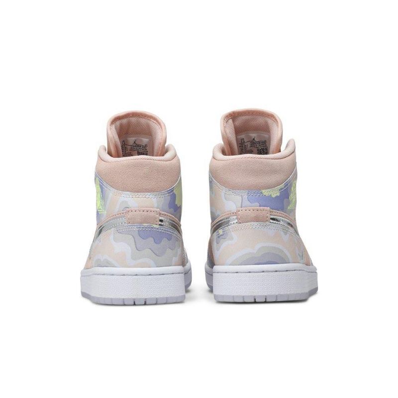 Dámské Boty Air Jordan 1 Mid Se Růžová Stříbrný Zelená