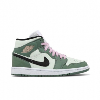Dámské Boty Air Jordan 1 Mid Se Zelená Černá Růžová