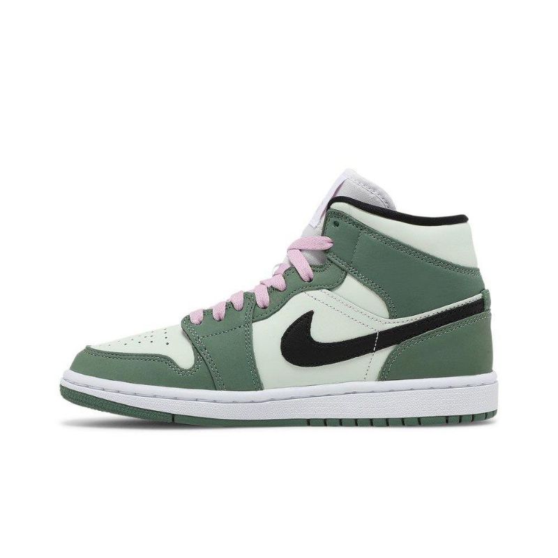 Dámské Boty Air Jordan 1 Mid Se Zelená Černá Růžová