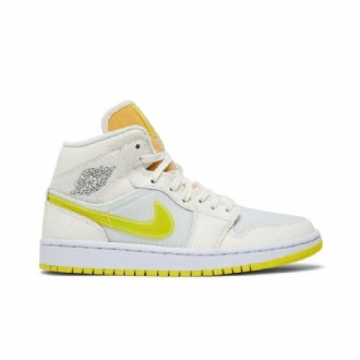 Dámské Boty Air Jordan 1 Mid Se Žlutá Bílý