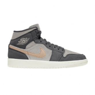 Dámské Boty Air Jordan 1 Mid Šedá Bílý Růžová