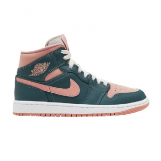 Dámské Boty Air Jordan 1 Mid Zelená Růžová