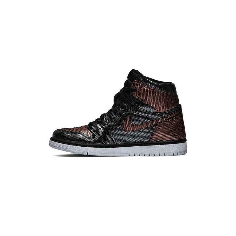 Dámské Boty Air Jordan 1 Retro High A Černá Rose Zlatý
