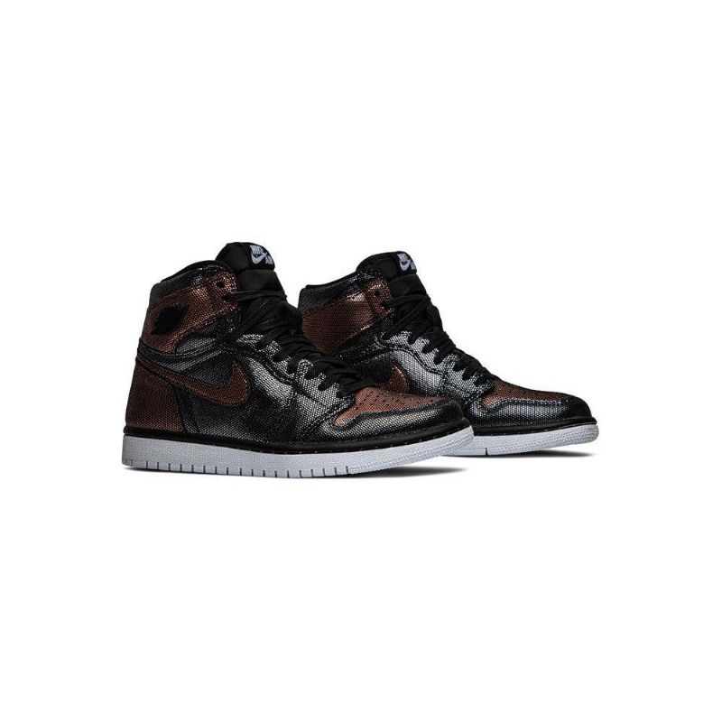 Dámské Boty Air Jordan 1 Retro High A Černá Rose Zlatý