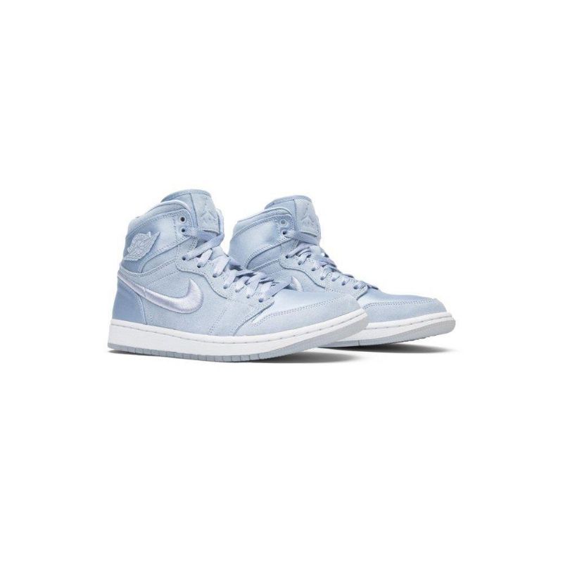 Dámské Boty Air Jordan 1 Retro High Modrý Bílý