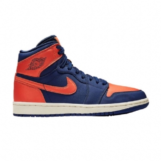 Dámské Boty Air Jordan 1 Retro High Modrý Hnědé Bílé
