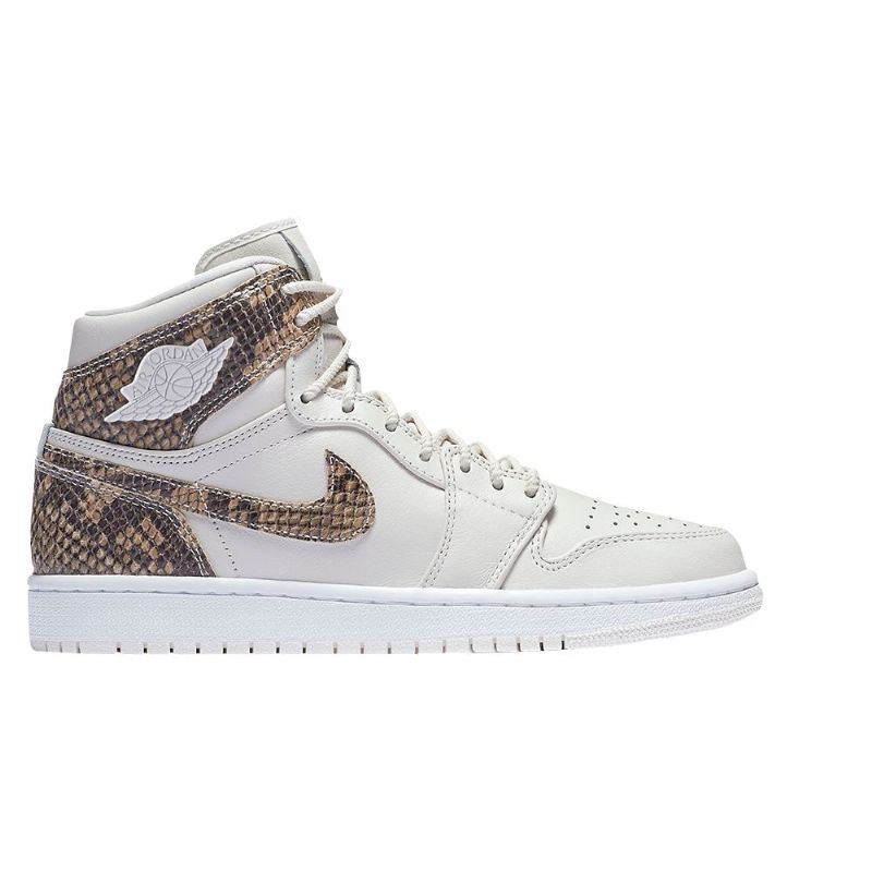Dámské Boty Air Jordan 1 Retro High Premium Bílý Hnědý