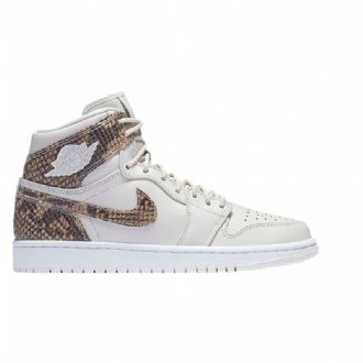 Dámské Boty Air Jordan 1 Retro High Premium Bílý Hnědý