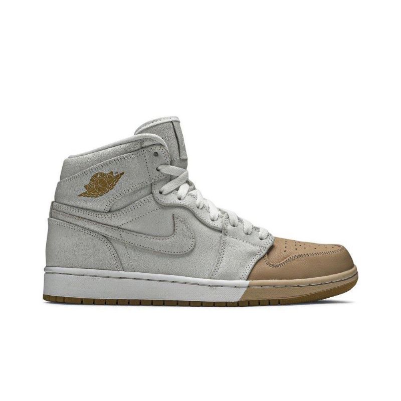 Dámské Boty Air Jordan 1 Retro High Premium Bílý Zlatý