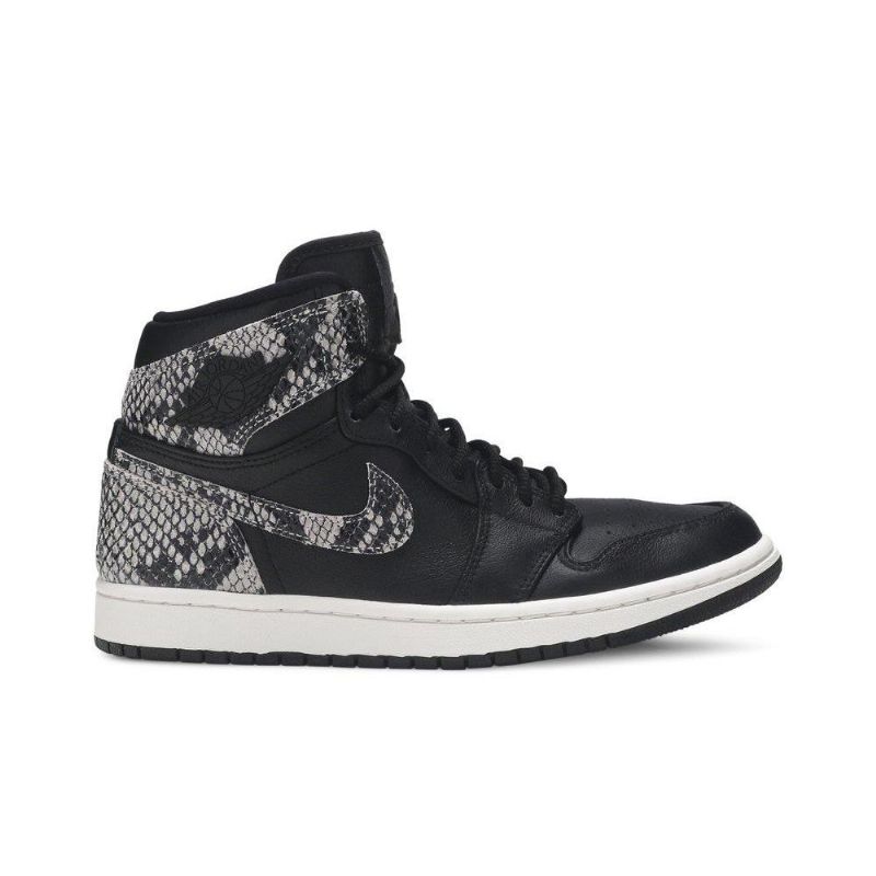 Dámské Boty Air Jordan 1 Retro High Premium Černá Šedá