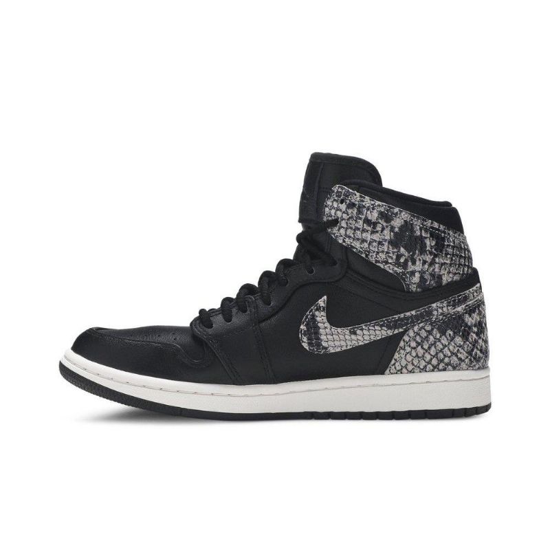Dámské Boty Air Jordan 1 Retro High Premium Černá Šedá