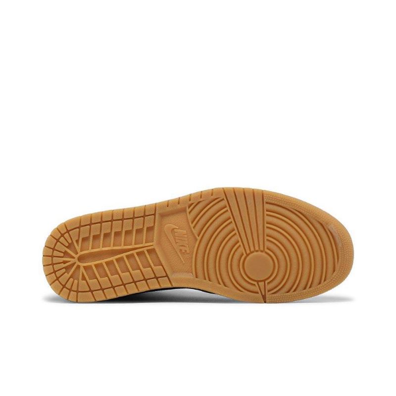 Dámské Boty Air Jordan 1 Retro High Premium Černá Zlatý Khaki