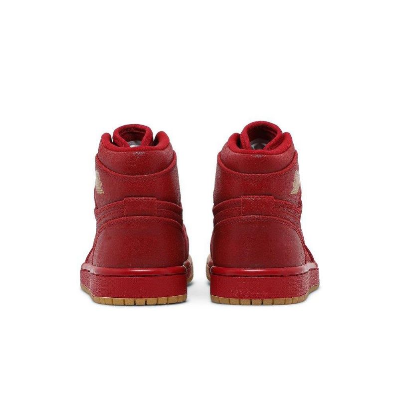 Dámské Boty Air Jordan 1 Retro High Premium Červené Hnědý