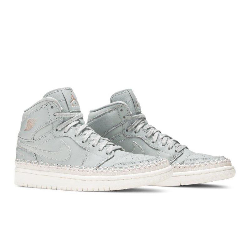 Dámské Boty Air Jordan 1 Retro High Premium Zelená Bílý