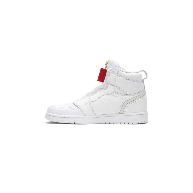 Dámské Boty Air Jordan 1 Retro High Zip Bílý Červené