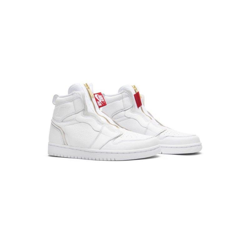 Dámské Boty Air Jordan 1 Retro High Zip Bílý Červené