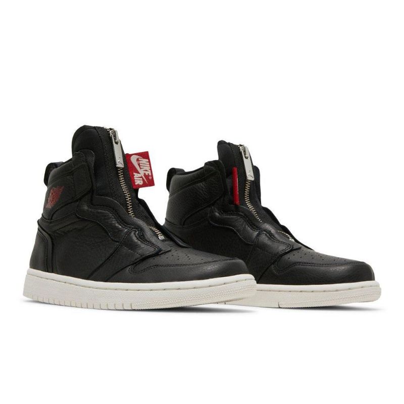 Dámské Boty Air Jordan 1 Retro High Zip Černá Červené