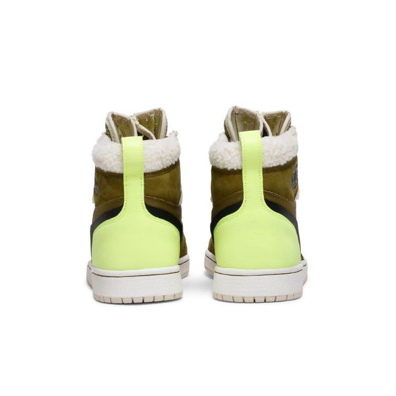Dámské Boty Air Jordan 1 Retro High Zip Olive Zelená Modrý