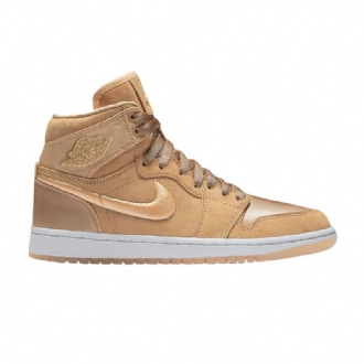 Dámské Boty Air Jordan 1 Retro High Zlatý Bílý