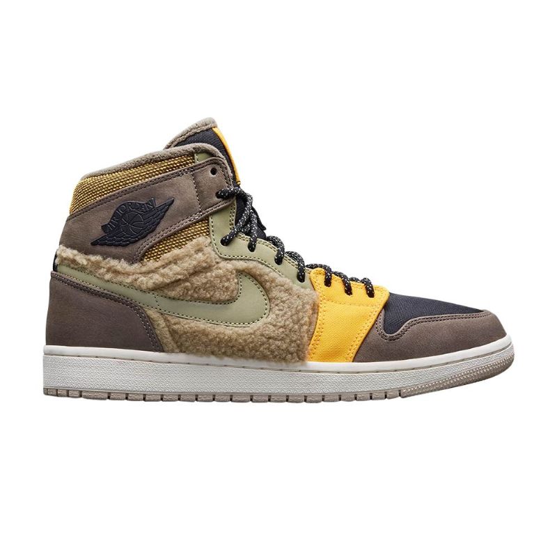 Dámské Boty Air Jordan 1 Retro Hnědý Olive Zelená Žlutá Černá