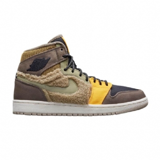 Dámské Boty Air Jordan 1 Retro Hnědý Olive Zelená Žlutá Černá