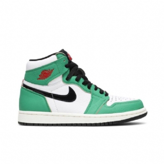 Dámské Boty Air Jordan 1 Retro Vysoké A Zelené Bílé Černé