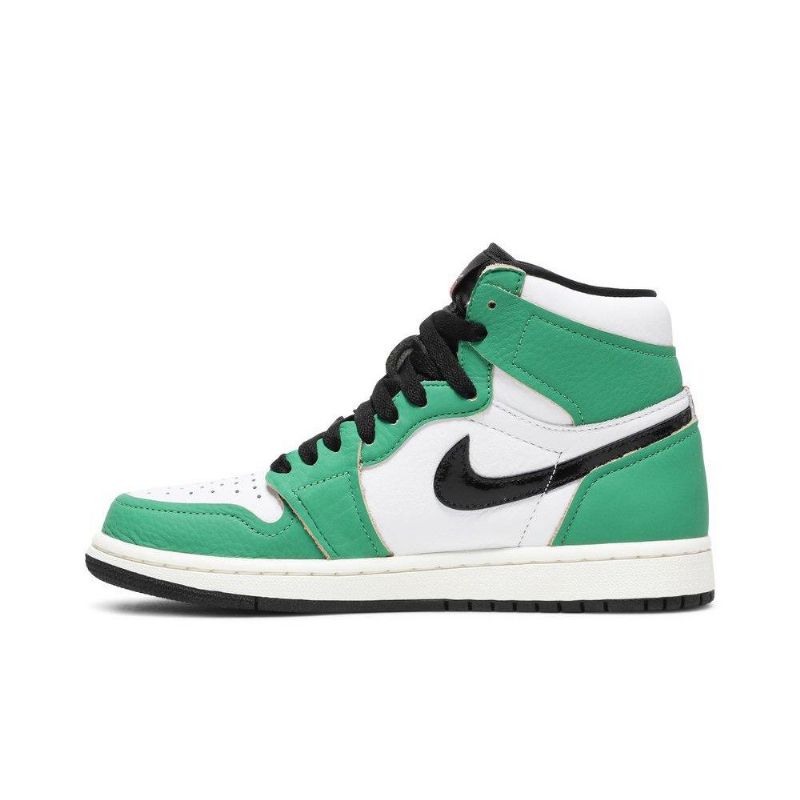 Dámské Boty Air Jordan 1 Retro Vysoké A Zelené Bílé Černé