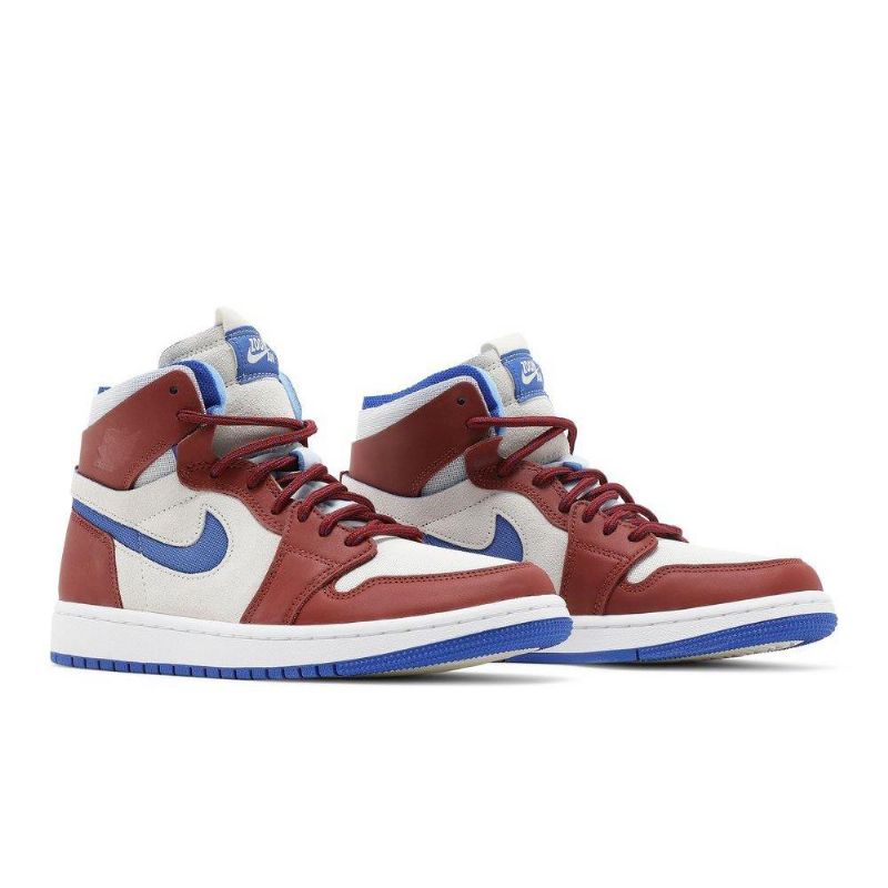 Dámské Boty Air Jordan 1 Zoom Comfort Bílý Bordeaux Modrý