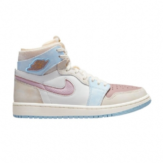 Dámské Boty Air Jordan 1 Zoom Air Comfort Vysoká Růžová Bílá Modrá