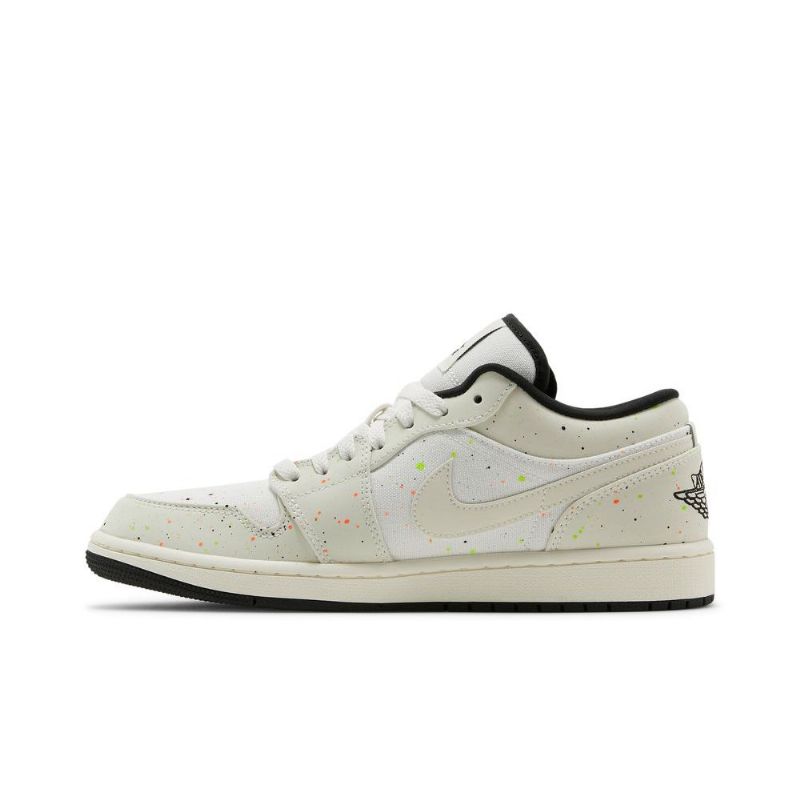 Nízké Bílé Černé Pánské Boty Air Jordan 1