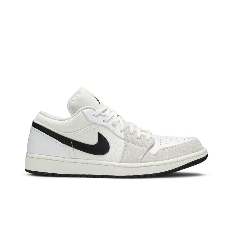Nízké Bílé Černé Pánské Boty Air Jordan 1