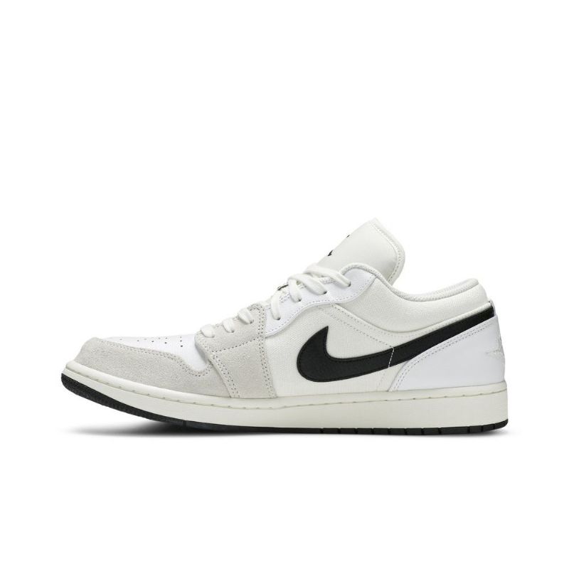Nízké Bílé Černé Pánské Boty Air Jordan 1