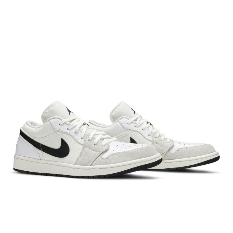 Nízké Bílé Černé Pánské Boty Air Jordan 1
