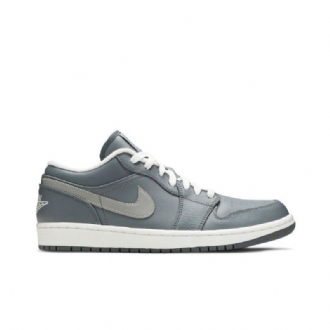 Nízké Šedé Bílé Pánské Boty Air Jordan 1