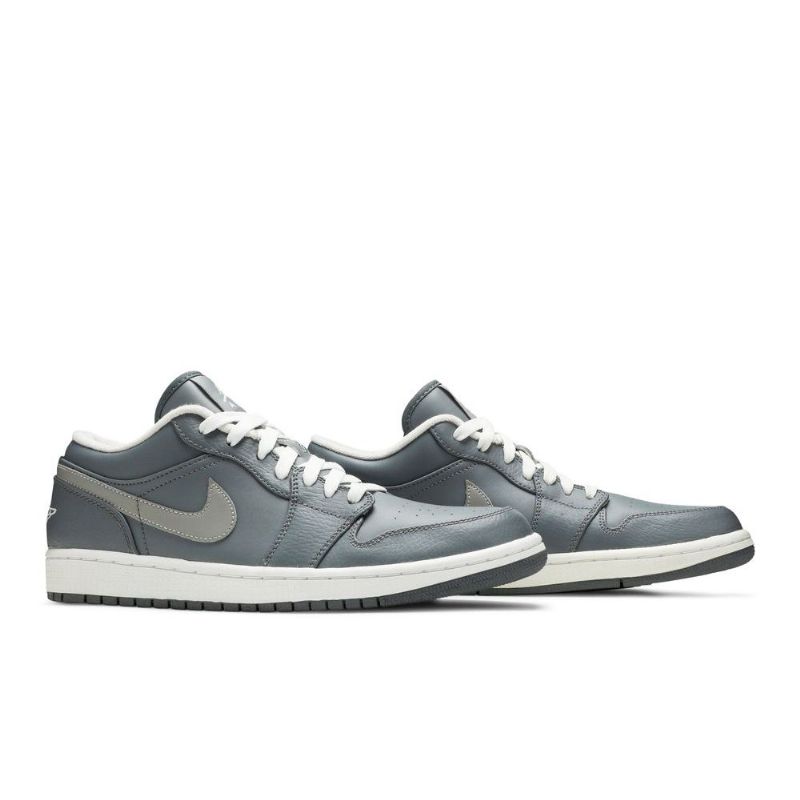 Nízké Šedé Bílé Pánské Boty Air Jordan 1