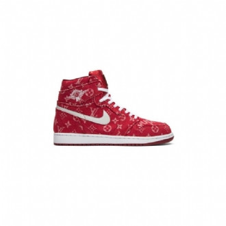 Pánské Boty Air Jordan 1 Červené Ribbon Recon Retro High Bílý