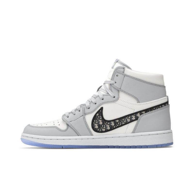 Pánské Boty Air Jordan 1 Dior High Šedá Bílý Černá