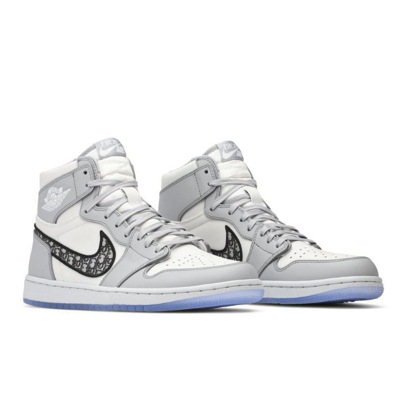 Pánské Boty Air Jordan 1 Dior High Šedá Bílý Černá