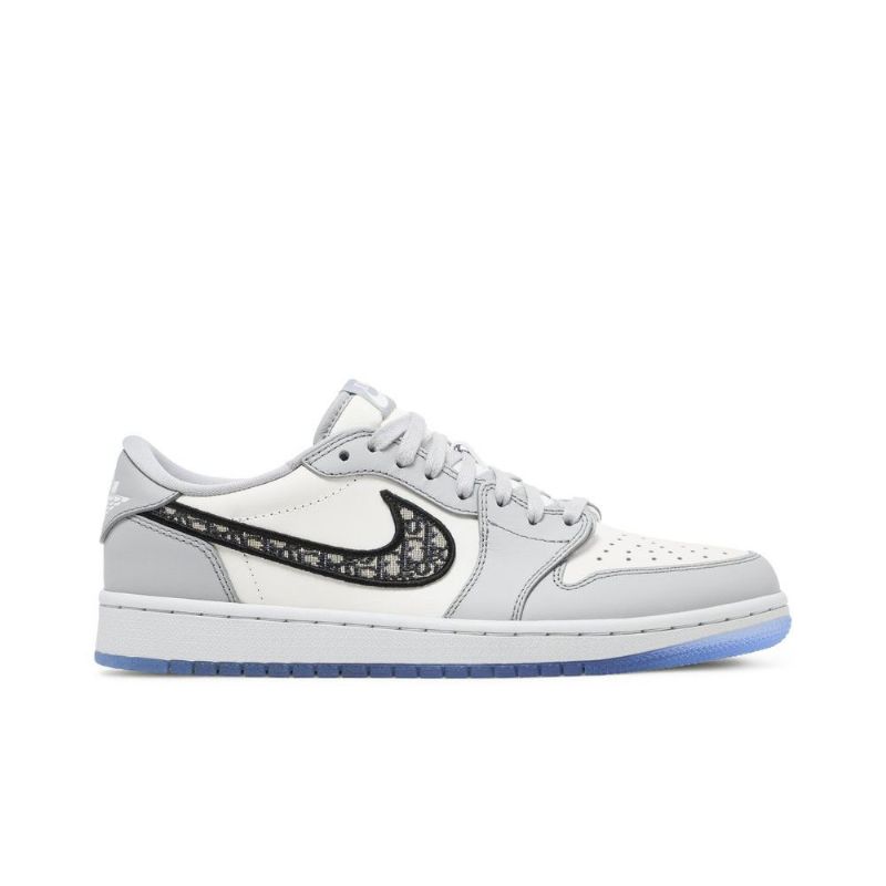 Pánské Boty Air Jordan 1 Dior Low Šedá Bílý Černá