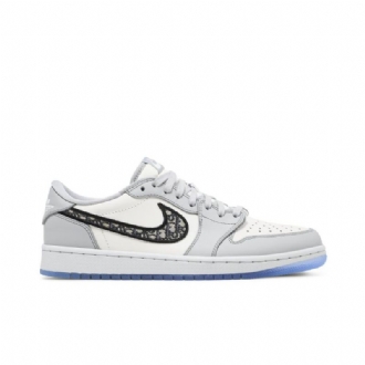 Pánské Boty Air Jordan 1 Dior Low Šedá Bílý Černá