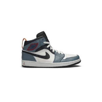 Pánské Boty Air Jordan 1 Facetasm Mid Bílý Modrý Černá