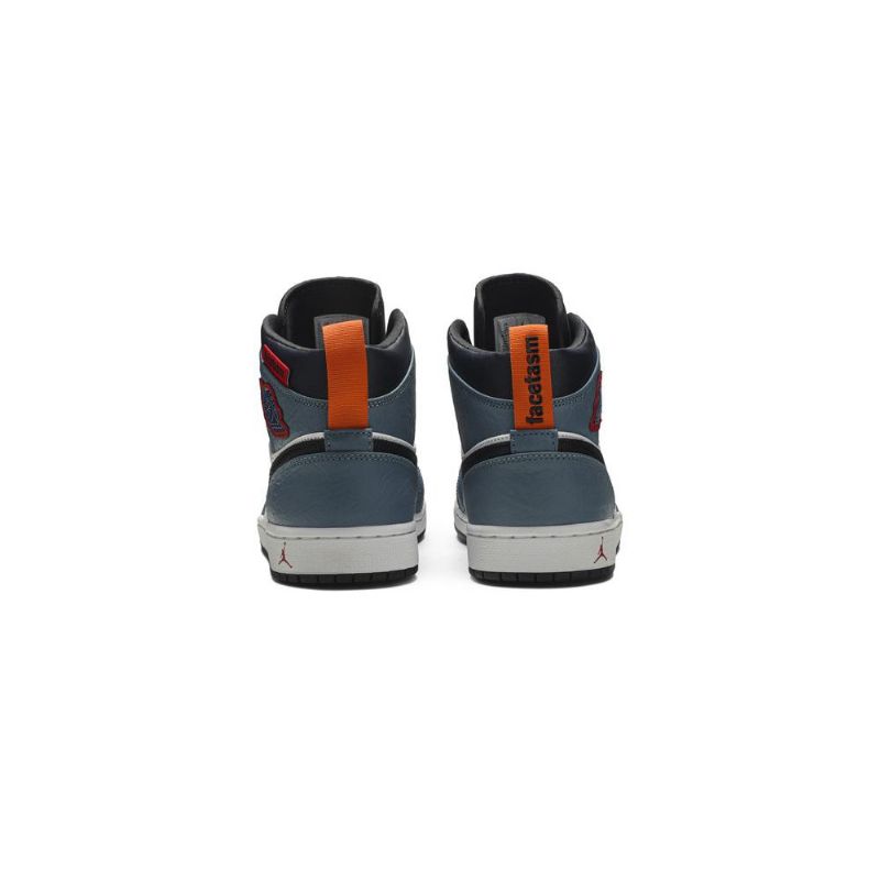 Pánské Boty Air Jordan 1 Facetasm Mid Bílý Modrý Černá