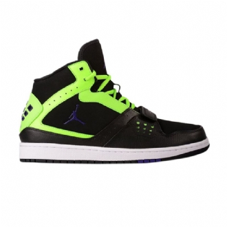 Pánské Boty Air Jordan 1 Flight Strap Černá Zelená Fialová