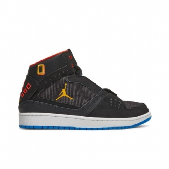 Pánské Boty Air Jordan 1 Flight Strap Černá Zlatá Oranžová Modrá