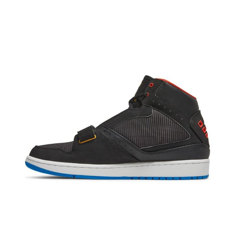 Pánské Boty Air Jordan 1 Flight Strap Černá Zlatá Oranžová Modrá
