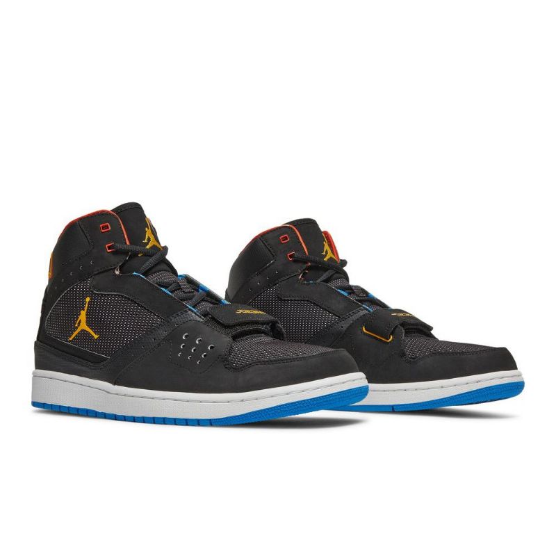Pánské Boty Air Jordan 1 Flight Strap Černá Zlatá Oranžová Modrá