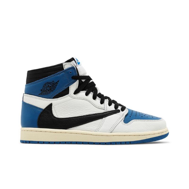 Pánské Boty Air Jordan 1 Fragment Design Travis Scott Retro High Bílý Černá Modrý