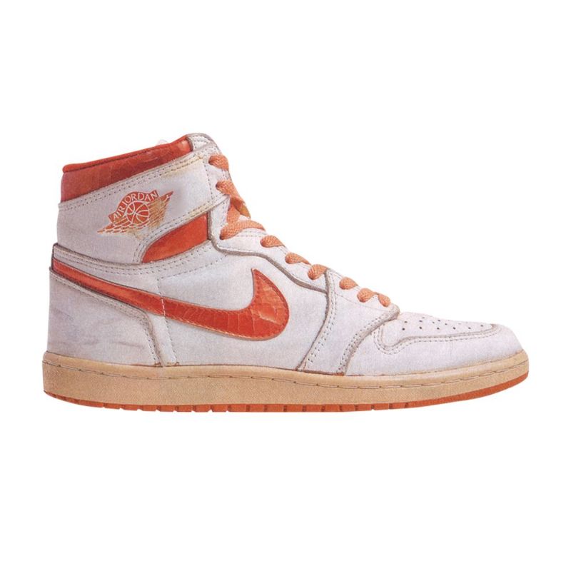 Pánské Boty Air Jordan 1 High Bílý Oranžový